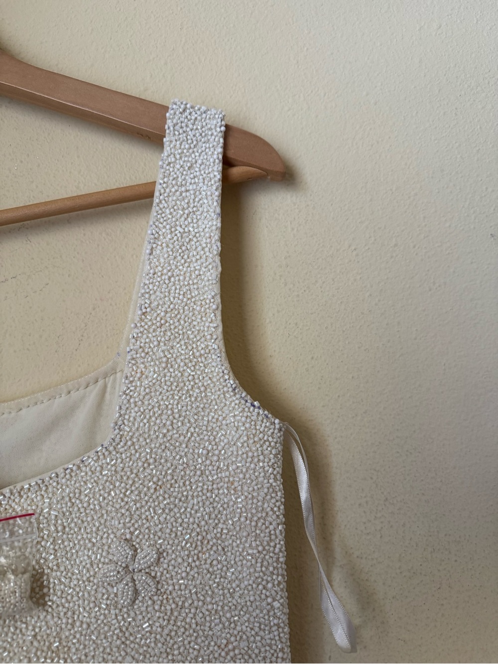 Staud New Le Sable Ivory Cream Mini Dress Small - Picture 10 of 14